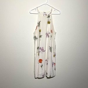 Forever 21 White Floral A Line Dress